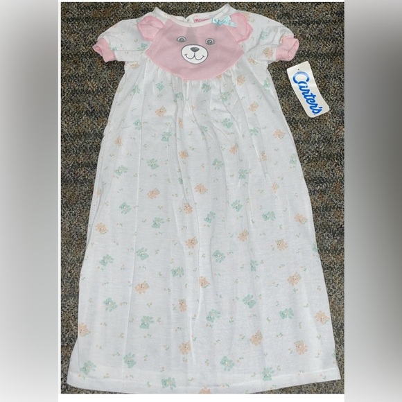 Carter's Pink and White Nightgown Pajamas Vintage Size 3T - Picture 1 of 4